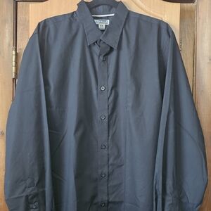 Mens Edwards Tuff Tested Deep Gray Classic Button Up Size LT Dress Shirt